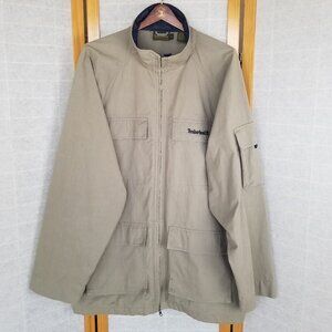 Vintage Timberland Barn Jacket Khaki Size XL Weather Gear Filed Chore Coat Y2K